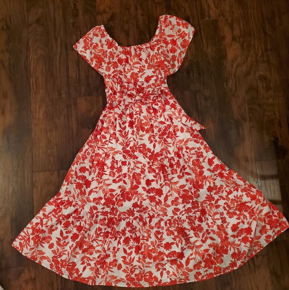 Lane Bryant Dresses & Skirts - Lane Bryant Dress NWT| Red & White Floral 4 Ways to Wear Maxi Dress | Si…